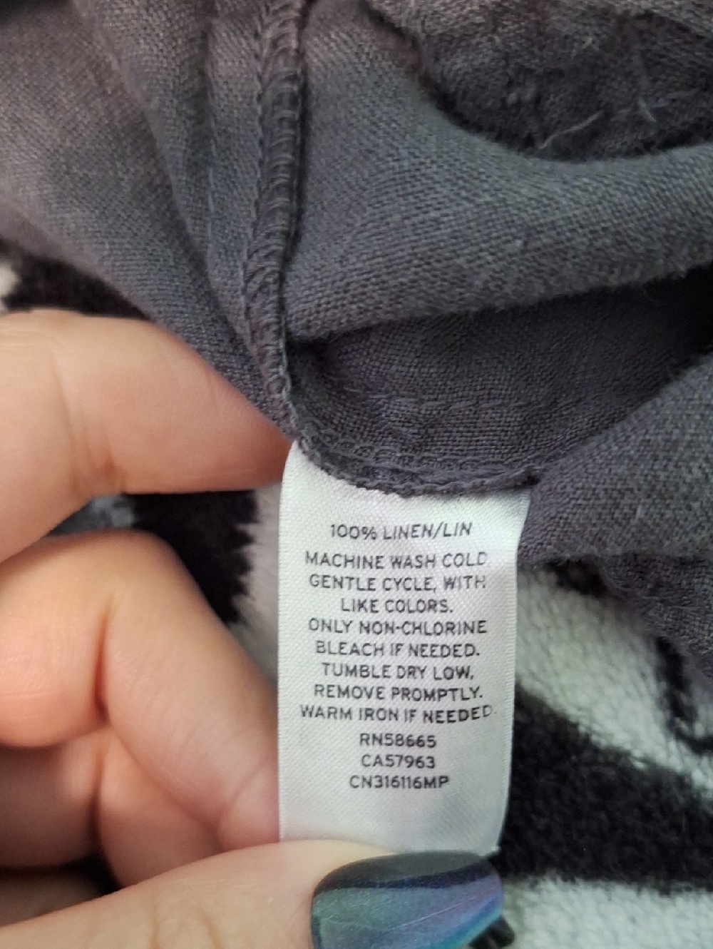 Caslon 100% Linen Gray Zip Up Fashion Vest Size Large - Picture 7 of 7